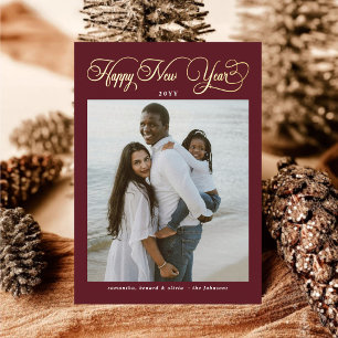 Carte De Vœux En Aluminium Bonne année famille Bourgogne 4 Collage de photos