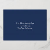 Carte De Vœux En Aluminium Bonne fête des lumières et votre Menorah photo (Verso)