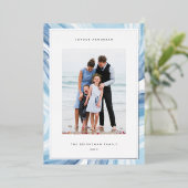 Carte De Vœux En Aluminium Bordure d'agneau glacé | Hanoukka Photo Silver (Debout devant)