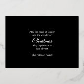 Carte De Vœux En Aluminium Bougies de Noël magiques (Verso)