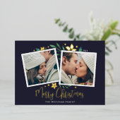 Carte De Vœux En Aluminium Bright Boughs | Deux photos (Debout devant)