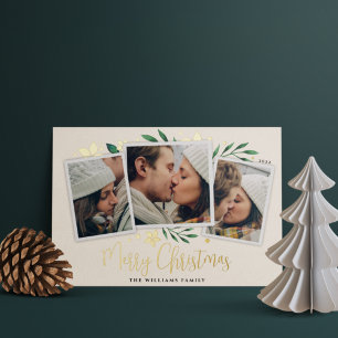 Carte De Vœux En Aluminium Bright Boughs Trois photos
