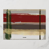 Carte De Vœux En Aluminium Brosses rustiques chaudes avec auréolés Photo (Verso)