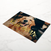 Carte De Vœux En Aluminium Ça a été une année difficile Photo de chien (Rotation)