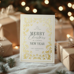 Carte De Vœux En Aluminium Cadre à filigrane