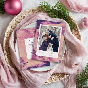 Carte De Vœux En Aluminium Cadre Abstrait Joyeux Noël Photo