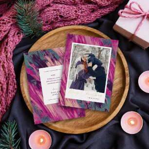 Carte De Vœux En Aluminium Cadre Abstrait Joyeux Noël Photo