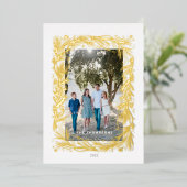 Carte De Vœux En Aluminium Cadre de Noël (Debout devant)