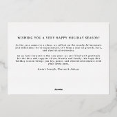 Carte De Vœux En Aluminium Cadre photo classique de pétoncle rouge et blanc (Verso)