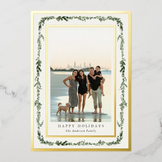 Carte De Vœux En Aluminium Cadre photo en pin (Recto)