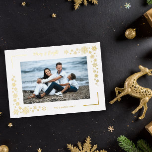 Carte De Vœux En Aluminium Cadre photo minimaliste de luxe pour famille ennei