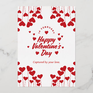 Carte De Vœux En Aluminium "Captivé par votre amour" – Saint-Valentin élégant