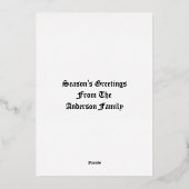 Carte De Vœux En Aluminium Cardinal On Pine Tree With Pinecone Christmas (Verso)