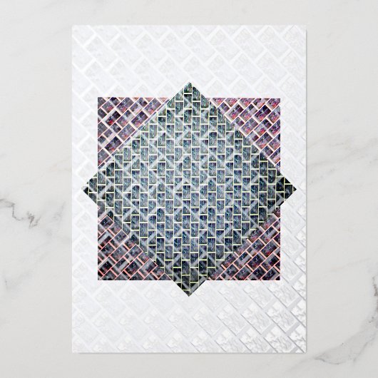 CARTE DE VŒUX EN ALUMINIUM "CARDS BY MAGHIE" #CARDSBYMAGHIE CARDSBYMAGHIE.COM (Recto)