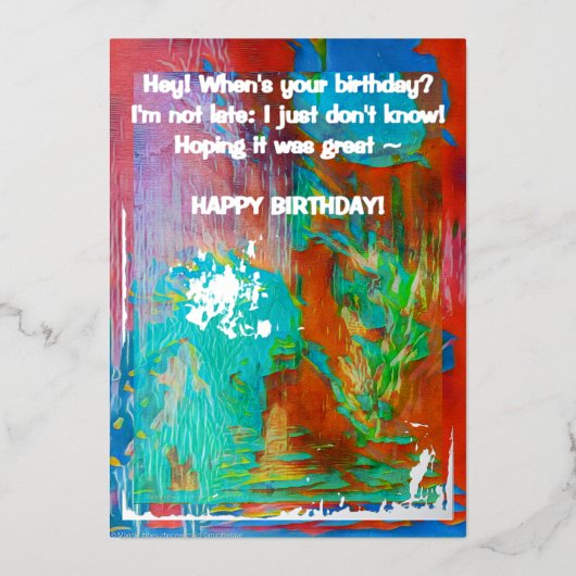 CARTE DE VŒUX EN ALUMINIUM "CARDS BY MAGHIE" #CARDSBYMAGHIE CARDSBYMAGHIE.COM (Recto)