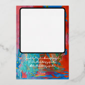 CARTE DE VŒUX EN ALUMINIUM "CARDS BY MAGHIE" #CARDSBYMAGHIE CARDSBYMAGHIE.COM (Verso)