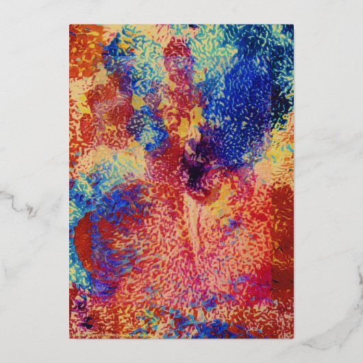 CARTE DE VŒUX EN ALUMINIUM "CARDS BY MAGHIE" #CARDSBYMAGHIE CARDSBYMAGHIE.COM (Recto)