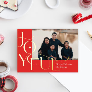 Carte De Vœux En Aluminium Carte de Noël en papier d'aluminium Joyeuse Vie