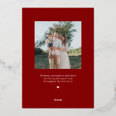 Carte De Vœux En Aluminium Carte de Noël religieuse en feuille métallique vér (Verso)