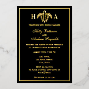 Carte De Vœux En Aluminium Carton d'invitation de mariage en feuille métallis