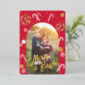 Carte De Vœux En Aluminium Casse-noisette disco en rouge (Debout devant)