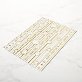 Carte De Vœux En Aluminium Chag Sameach Happy Chanukah (Rotation)