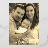 Carte De Vœux En Aluminium Chag Sameach Joyeux Hanoucca (Verso)