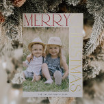 Carte De Vœux En Aluminium CHARLIE Cream Gold Foil Fun Photo Joyeux Noël<br><div class="desc">CHARLIE Cream Gold Foil Fun Photo Joyeux Noël Foil Carte de vacances. Personnalisez l'avant de la carte avec des photos,  votre nom de famille et l'année. Personnalisez le dos avec un accueil de vacances ou des nouvelles de famille en option,  et votre nom de famille.</div>