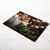 Carte De Vœux En Aluminium Cheers to the New Year | Elegant Photo (Rotation)