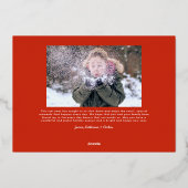 Carte De Vœux En Aluminium Chercher chaque instant Curvy Photo (Verso)