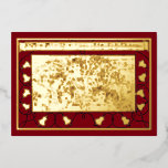 Carte De Vœux En Aluminium Chorale Vintage Christmas Angel<br><div class="desc">Ce design modèle de carte Noël est dérivé d'une illustration vintage d'un choeur d'anges chantant des chants de Noël. Vous pouvez facilement personnaliser le texte et customiser la couleur de l'arrière - plan avec ce modèle.</div>