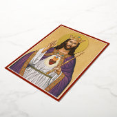 Carte De Vœux En Aluminium Christ Roi (Rotation)