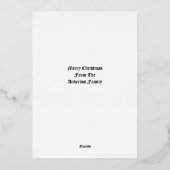 Carte De Vœux En Aluminium Christmas Angel With Tree Retro Victorian Era (Verso)