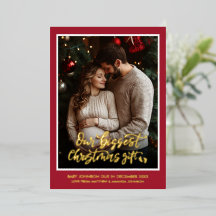 Christmas Gift Pregnancy Photo Announcement 