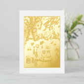 Carte De Vœux En Aluminium Christmas time (Debout devant)