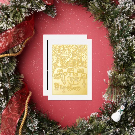 Carte De Vœux En Aluminium Christmas time (Insitu)