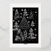 Carte De Vœux En Aluminium Christmas time (Verso)