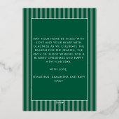 Carte De Vœux En Aluminium Classic Christmas Carol Christian Nativity Photo (Verso)