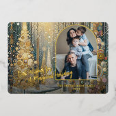 Carte De Vœux En Aluminium Classic tendance Artistique Winter Wonderland Art (Recto)