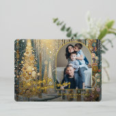 Carte De Vœux En Aluminium Classic tendance Artistique Winter Wonderland Art (Debout devant)