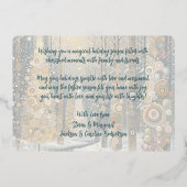 Carte De Vœux En Aluminium Classic tendance Artistique Winter Wonderland Art (Verso)