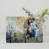 Carte De Vœux En Aluminium Classique artistique tendance Wonderland Winter Wo (Debout devant)