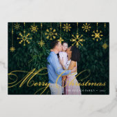 Carte De Vœux En Aluminium Classique | Joyeux Noël (Recto)