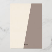 Carte De Vœux En Aluminium Classique moderne Joyeuses Fêtes Rose or (Verso)