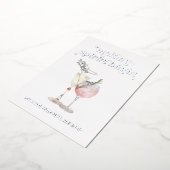 Carte De Vœux En Aluminium Cocktail élégant Making Spirits Bright (Rotation)