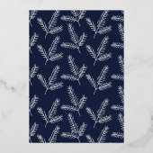 Carte De Vœux En Aluminium Code QR entreprise Joyeux Noël Foil Ho (Verso)