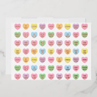 Cœurs de bonbons de conversation personnalisés mig