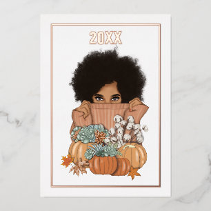 Carte De Vœux En Aluminium Collage de photos Automne saisonnier - Automne