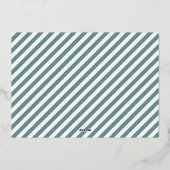 Carte De Vœux En Aluminium Collage en gras | Carte d'huile photo Holiday Chee (Verso)