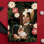 Carte De Vœux En Aluminium Collage photo de Christmas Poinsettia Splendor<br><div class="desc">💌 Partagez l'amour et répandez la joie des vacances avec ma carte de voeux soigneusement conçue. Cette carte est une toile de fond pour vos souhaits de vacances à vos amis, famille et collèges. J'ai décoré les motifs captivants et cela a défini toute ma collection de vacances. J'espère que vous...</div>